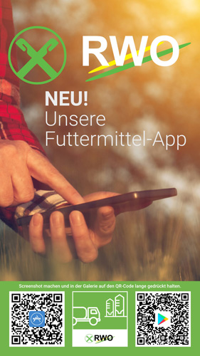 RWO Futtermittel App - Jetzt herunterladen!